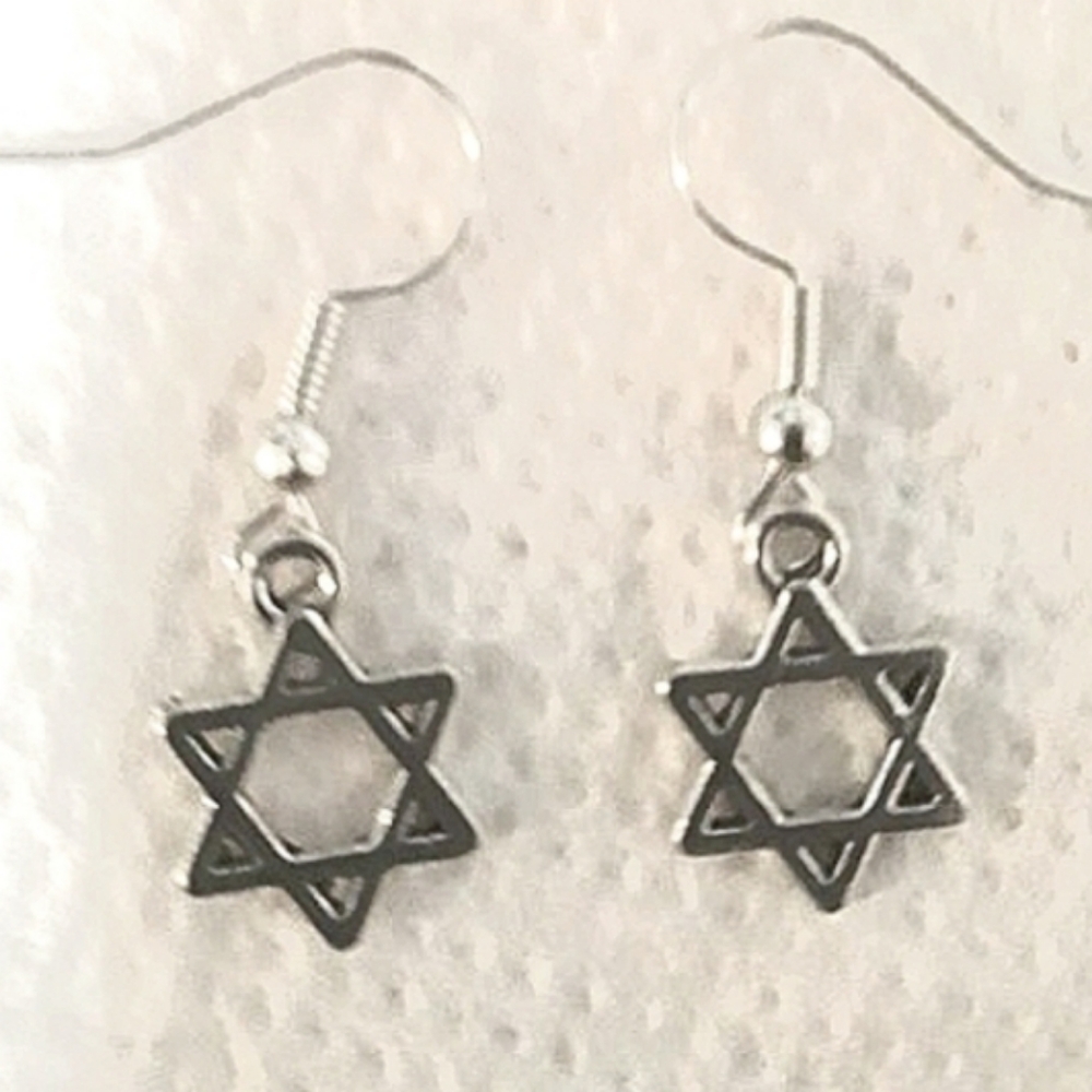 NEW Star of David earrings Jewish Meghan Star Jewelry Gift Handmade Hanukkah NWT